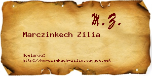 Marczinkech Zilia névjegykártya